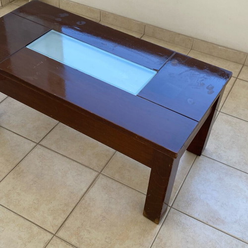Coffee table used, solid wood 100x50x44 cm