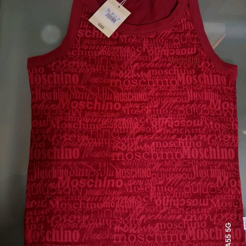 Moschino sleeveless authentic new with tags red size M