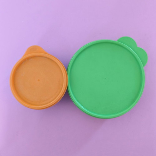 Tupperware food containers used, set of 2 pieces