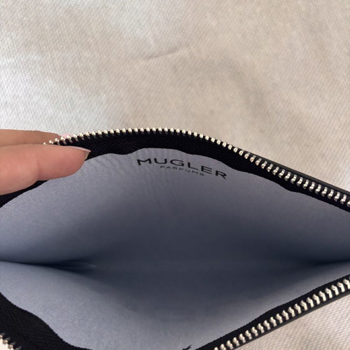 Mugler clutch bag with leather effect