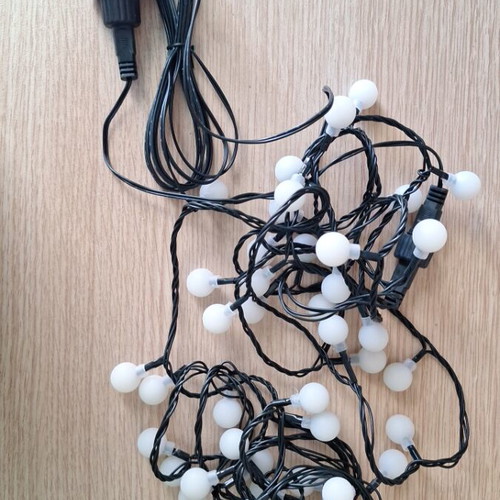 Colorful string lights with plug, 40 bulbs, 4 meters, new