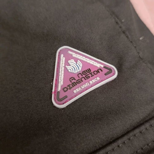 Bershka cargo pants small black like new with pink details