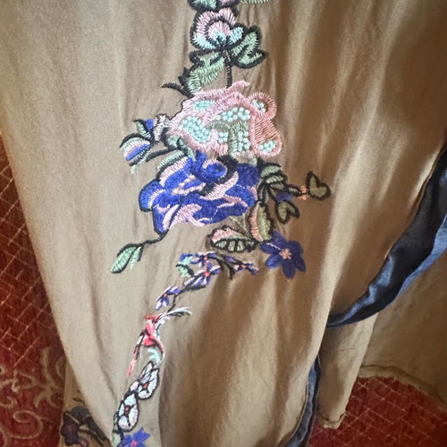 Kimono like new, colorful green cotton, size S-L