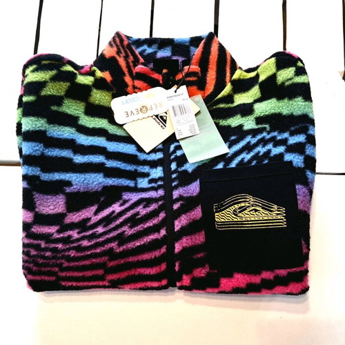Quiksilver multicolor fleece jumper hoodie unisex kids size 12 years new