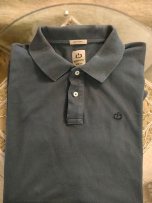 Emerson polo piqué shirt used, XXL, petrol color