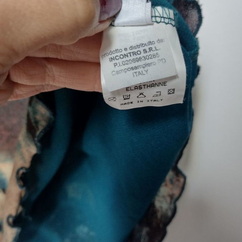 Y2K mesh top used, multicolor, size M