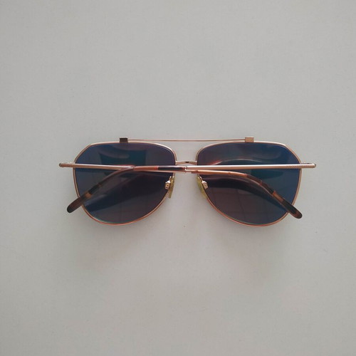 Dolce & Gabbana aviator sunglasses with yellow mirror lenses