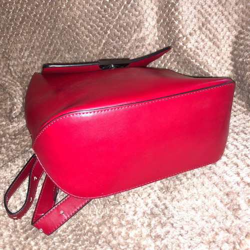 Zara Basic backpack red leatherette like new