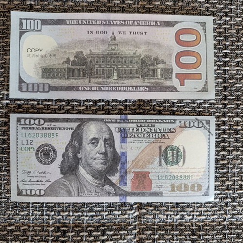 Fake 100 Dollar Bills pack of 10 new