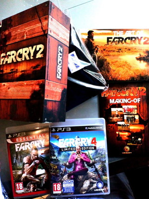 Far Cry PS3 collector's package with 3 games, safari box / t-shirt / special editions
