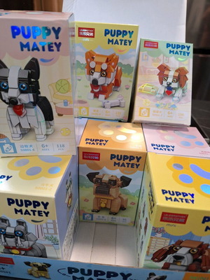 Puppy building blocks new, pack of 9 pieces