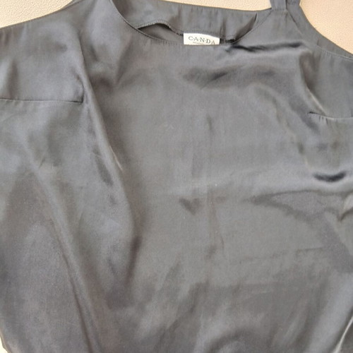 Satin top like new, black, size XL