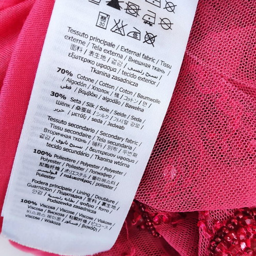 Liu-Jo embroidered dress with beads red like new, cotton silk blend