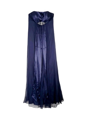 Monsoon Silk Maxi Dress New Blue