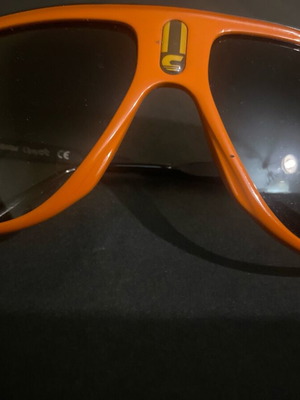 Carerra vintage sunglasses, orange Y2K mask