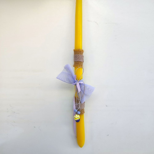 Easter candle with ceramic cup cake necklace new handmade