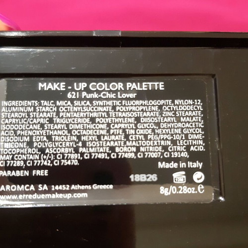 Erre Due palette 621 punk chic lover like new