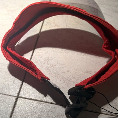 Alo Yoga Red Visor with Transparent Shield One Size new