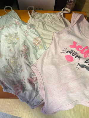 H&M baby bodysuits used, 6–9 months, 74 cm, set of three