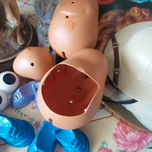 Mr. Potato Head toy with wear