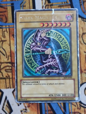 Dark Magician Yu-Gi-Oh! card used, ultra rare, old school