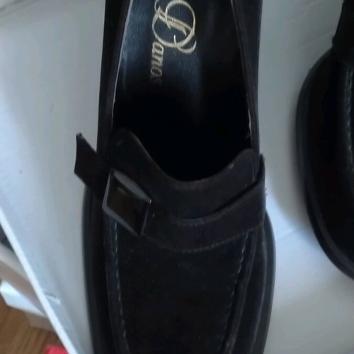 Danos suede leather black shoe size 40 new