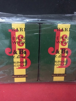 J&B playing cards new, sealed