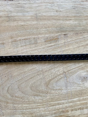 Men's black stainless steel bracelet, modern geometric design