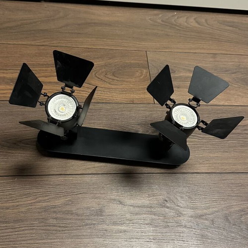 Spotlight black matte metal double ceiling and wall light like new