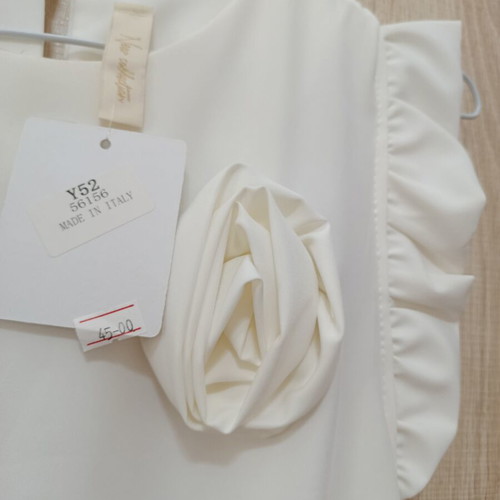 White formal dress new with tag, loose comfortable fit