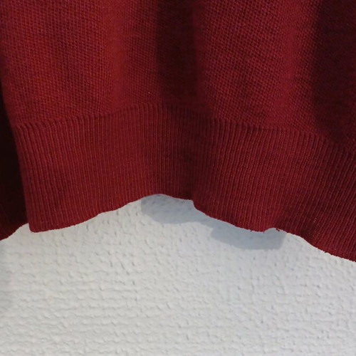 Lacoste knitwear used, burgundy No 5, Made in France
