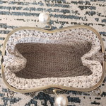Πλεκτή τσάντα χειρός καινούργια τύπου clutch με αλυσίδα ώμου
