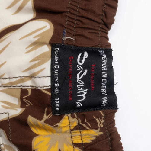 SaSouma Rock Club Brown Floral Boardshorts like new