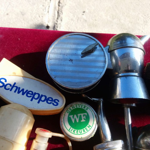 Antique bottle stoppers collection used