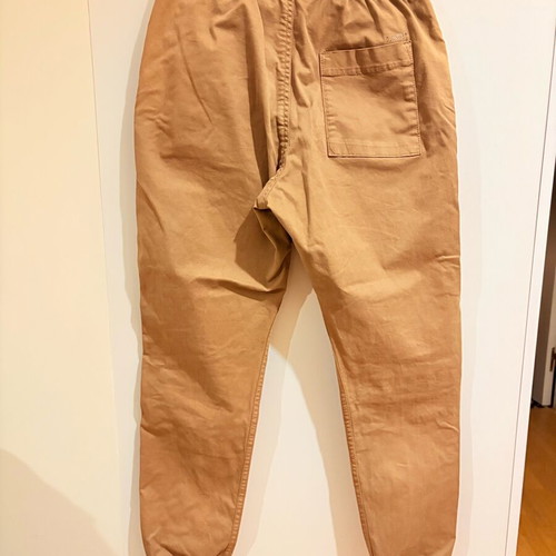 Bershka men's pants with elastic, like new, brown, size S