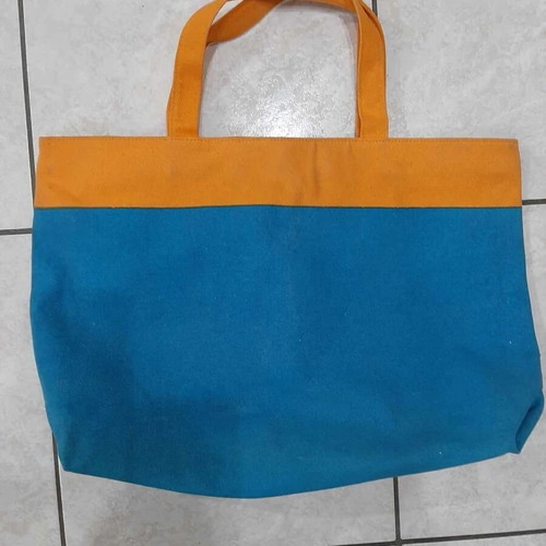 Shisheido large beach bag new, blue and orange