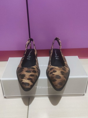 Tamaris δερμάτινα slingpumps λεοπάρ νούμερο 37 καινούργια
