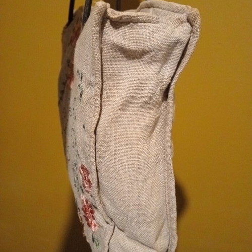 Laura Ashley vintage tote bag 100% linen, new