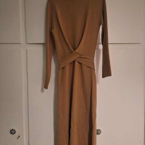 Beige midi wool Milkwhite dress like new