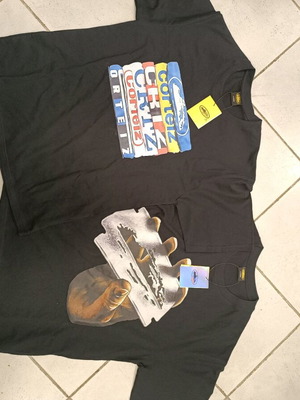 Corteiz T-shirts Large authentic, new, set of 2, black