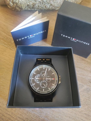 Tommy Hilfiger 1791611 ρολόι σαν καινούργιο, μαύρο, 44mm