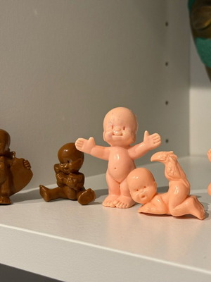 Hasbro Lil' Babies vintage set of 5 Oodles Babies used