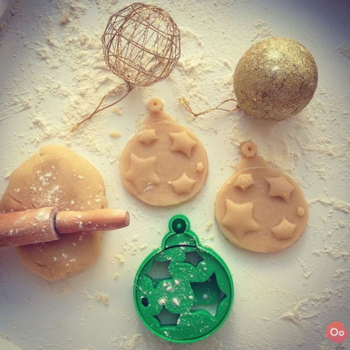 Christmas ball cookie cutter made to order