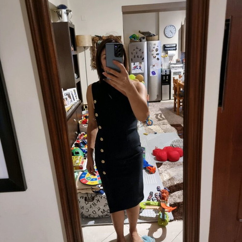 Bandage dress with one shoulder new, black, size L