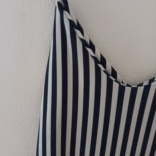 Striped dress slightly used, size M