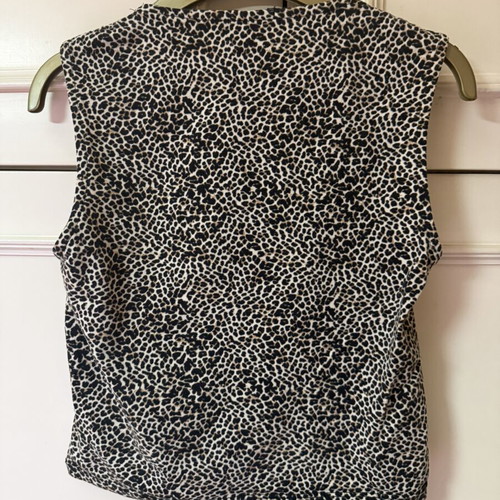 Stradivarius animal print cropped top like new, size L