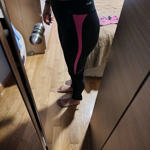 Nike dry fit leggings used, size S, black and pink