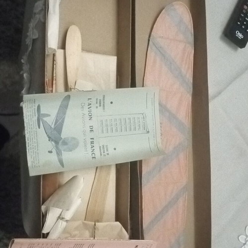 Model airplane new, French children's from 1960, rare