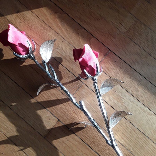 Decorative flower new with box 29x15 cm