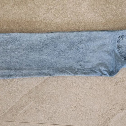 Girls' jeans size 146 like new, light blue, straight modern fit
